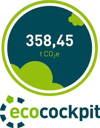 Eco-Cockpit Badge, 358,45t CO2e